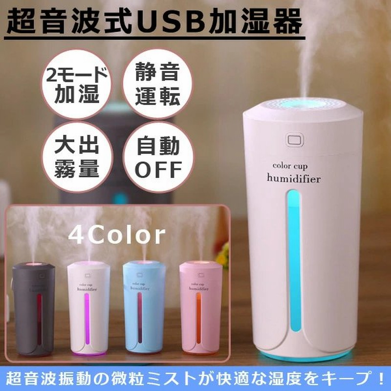 加湿器 スチーム式 卓上 Usb加湿器 ミニ加湿器 超音波式 おしゃれ オフィス 空焚き防止 Usb 静音 小型 省エネ 車載 乾燥対策 ミスト 7色ledライト 秋 冬 通販 Lineポイント最大0 5 Get Lineショッピング