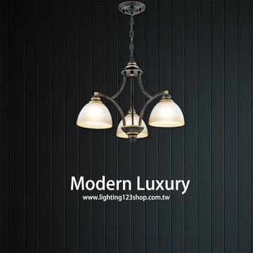 金屬烤漆玻璃造型吊燈 F57-19-30753