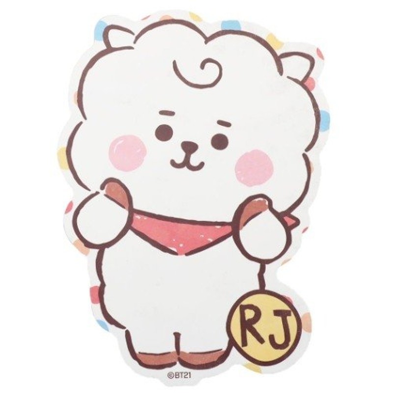 トラベル ステッカー BT21 ビッグ シール LINE FRIENDS RJ