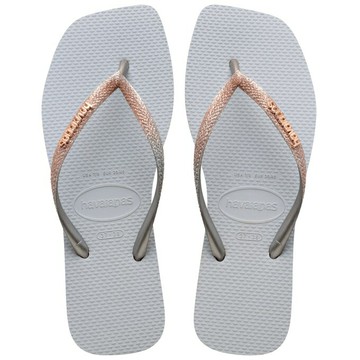 havaianas 哈瓦士 巴西人字拖 女款 slim square glitter 方頭漸層銀 涼鞋 拖鞋 夾腳拖 海灘鞋＊夏日微風＊