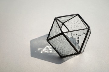 光紋燭台/玻璃器皿/鑲嵌玻璃/球型