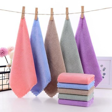 【台灣出貨】 擦手巾 毛巾 抹布 生活用品 日常用品 乾毛巾 珊瑚絨毛巾 纖維毛巾 小毛巾 擦手巾 吸水 柔軟擦手