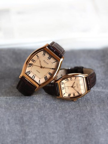 樂天精選~情人節禮物酒桶形男女石英錶復古錶夜光時尚情侶對錶 雙11全館免運