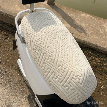 新品上市 【9.3萬人收藏】新款彈力防燙電動車坐墊套電瓶車踏闆摩託車通用防曬四季通用防滑0407 EPGZ