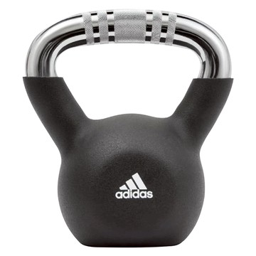 adidas 愛迪達 健身鑄鐵壺鈴 ADWT-11508  銀色 + 黑色  8kg  1個