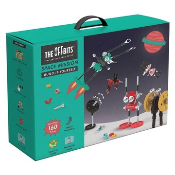 THE OFF BITS 機械積木 太空任務套組  混合顏色  1套