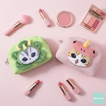 貓福恐龍變裝系列立體化粧包