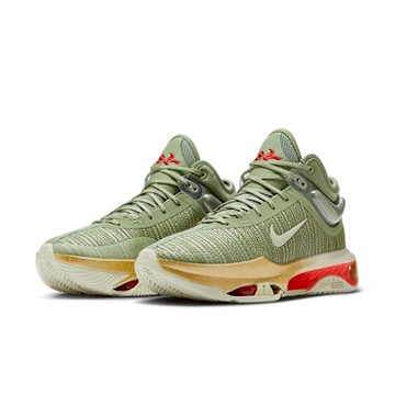 NIKE 籃球鞋 男鞋 運動鞋 包覆 緩震 AIR ZOOM G.T. JUMP 2 EP 綠 DJ9432-302