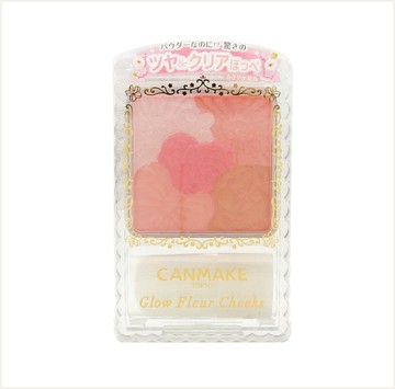 潼漾小舖 canmake 花漾腮紅盤 6.3g (01蜜桃)