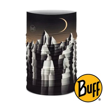 【西班牙 BUFF】經典頭巾Plus『謎冬鐵灰』BF136782 戶外 露營 登山 健行 休閒 時尚 出國 旅遊 保暖 禦寒 頭巾