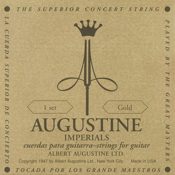AUGUSTINE 奧古斯丁 Imperial Gold 古典吉他弦 帝王金 高音中高張 低音中低張【黃石樂器】