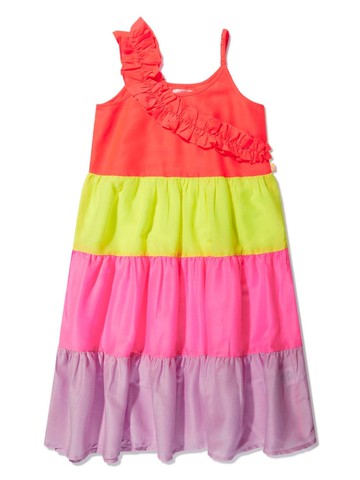 Billieblush - ruffled tiered dress - kids - Polyester - 12 - Pink