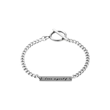 [韓國] [鋼飾/客製化] 共存之間手鍊 / 女款 / 2 size / Customized In-Between Coexistence Bracelet