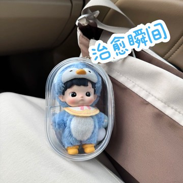 POPMART泡泡瑪特HACIPUPU動物貼貼系列手辦盲盒收納包13cm娃包 ph6201