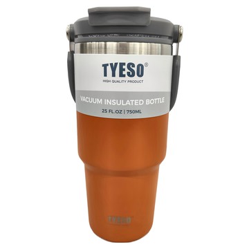 TYESO 泰碩 手提304不銹鋼水杯  陽光澄  750ml  1個