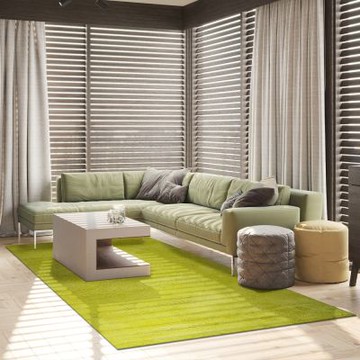 【山德力】蒂斯長毛地毯 200x290cm 檸檬黃