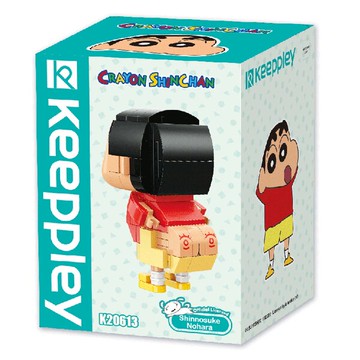 【震撼精品百貨】蠟筆小新_Crayon Shin-chan~Qman啟蒙積木 蠟筆小新公仔 露屁屁外星人*46877