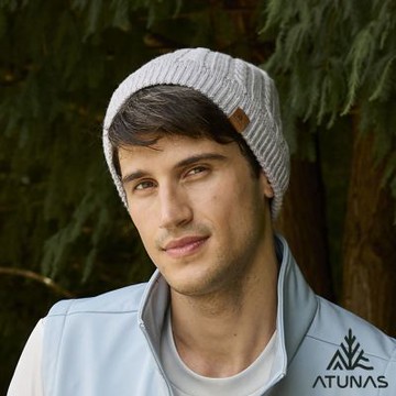 【ATUNAS 歐都納】GORE INFINIUM防風保暖帽A1AH2511N淺灰/針織帽/保暖帽/秋冬穿搭/羊毛保暖/都會休閒