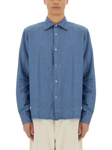 aspesi denim "west" shirt