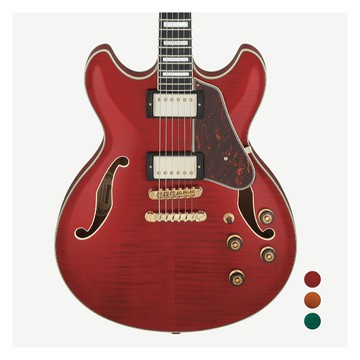 Ibanez AS93FM-TCD 雙雙 無搖座 透光櫻桃紅 Transparent Cherry Red 馬卡薩黑檀木指板 火焰楓木貼面 Artcore Expression系列 半空心 爵士 電吉他