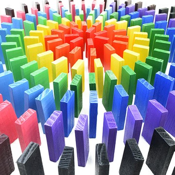 Gabe Family 兒童骨牌 600片 KS0181  1個  多色