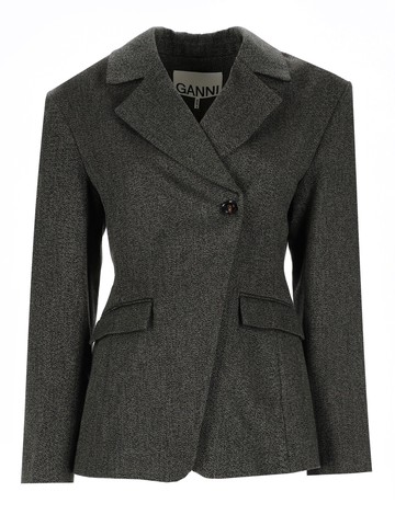 ganni blazer "mouline"