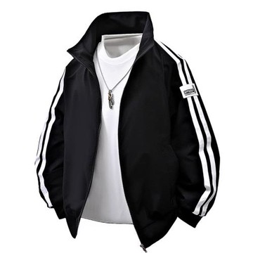 春秋男士立領外套休閑運動防風防水夾克男潮流百搭寬松薄款男褂子