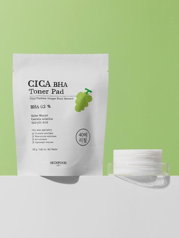 Refill Shine Muscat Cica BHA Toner Pads 40 Sheets