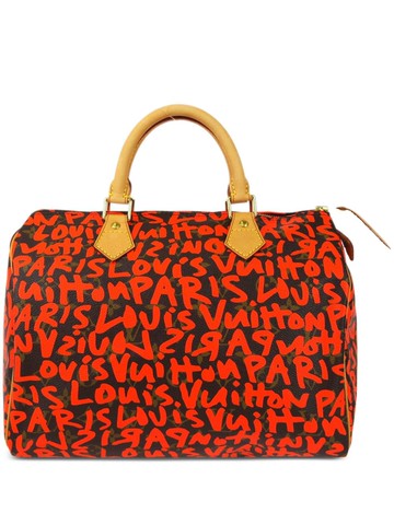 Louis Vuitton Pre-Owned - 2008 Monogram Graffiti Speedy 30 handbag - women - PVC - One Size - Red