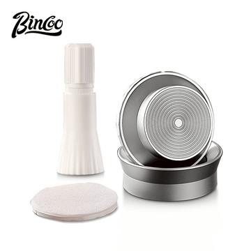 BINCOO 三閥雙閥摩卡壺閥佈粉器帶散粉針 濾紙套裝 咖啡摩卡壺配件