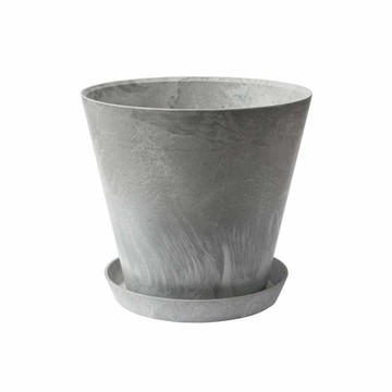 ART STONE 花盆＋水盆組 S 共5色 黑