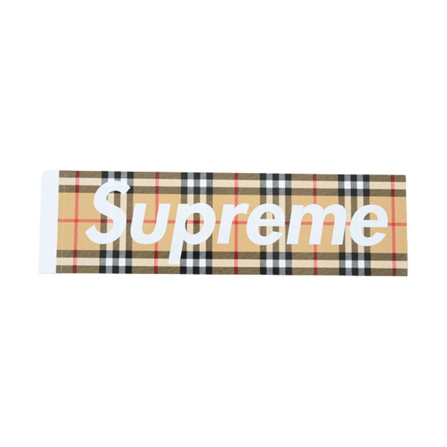 Supreme Burberry Box Logo Sticker シュプリーム バーバリー ボックス 