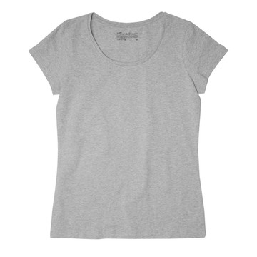 Bread & Boxers｜有機棉女用圓領T(灰色)