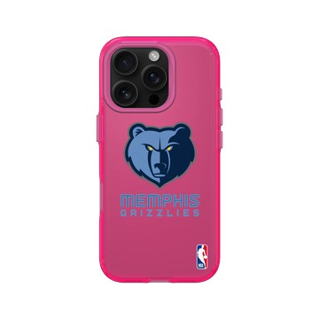iPhone 16 Pro Clear 粉漾桃 - NBA - Logo-曼斐斯灰熊 Memphis Grizzlies