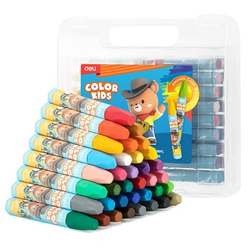 得力Deli COLOR KIDS蠟筆/EC20134/36色/盒裝