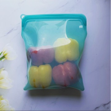 [JC ECO BELIEVER] 1960ml蒂芬尼綠超密封系列保鮮袋 矽膠食物袋 食物袋 矽膠袋 矽膠密封保鮮袋 保鮮袋 舒肥袋 夾鏈袋 密封袋