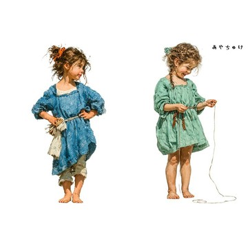 【4 月新品 2】08-122-0094 人物貼紙 鄉村女孩