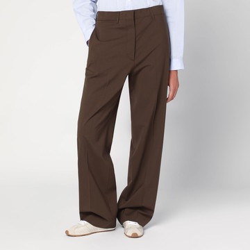 Brown wool trousers