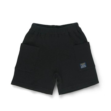 日本 BRANSHES - 100%棉 柔軟華夫格透氣短褲-黑