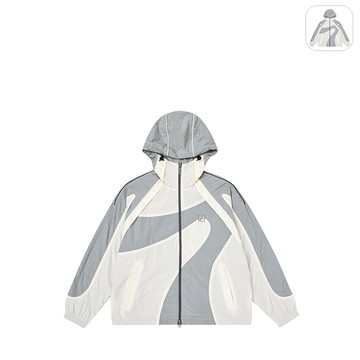 【FILA】女性 平織外套-淺灰 5JKX-5223-GY