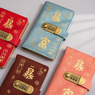 桃園24h🔥2025密碼鎖現金存錢本 可放現金收納袋 大容量存錢夾網紅理財收納冊