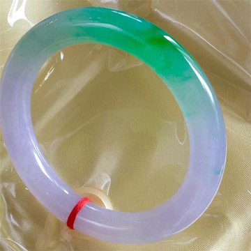 翡翠手鐲冰糯種紫羅蘭玉鐲 天然a貨緬甸老坑春彩紫色貴妃鐲女正品