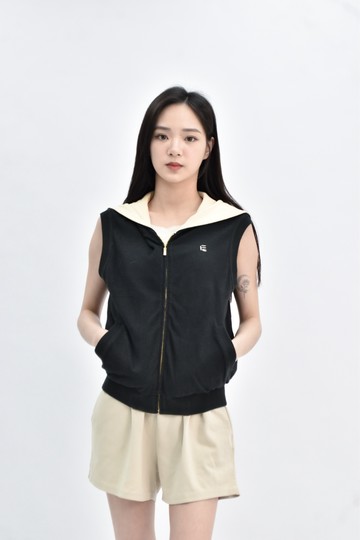 (M) escada sport 背心黑色外套