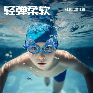 ❤️AL❤️ 泳鏡 兒童泳鏡 女童男童游泳眼鏡 兒童卡通泳鏡防水防霧高