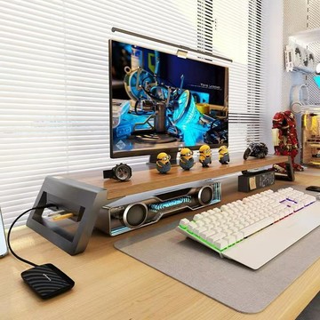 【免安裝 全店免運】辦公神器新品臺式電腦顯示器增高架多功能電競收納USB擴展桌面架熒幕增高架 桌面置物架 增高架 顯示器