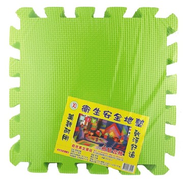 騰宇 EVA 雙面地墊 Set 9片  30 x 30 x 1cm  果綠  1包