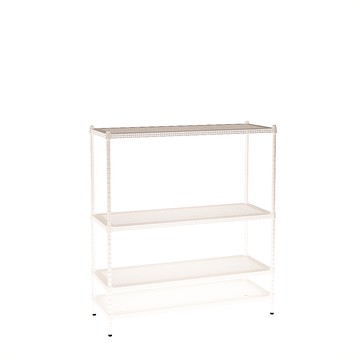 [客尊屋]粗管/沖孔/45x120x135hcm 白騎士沖孔 四層架白騎士