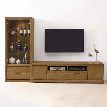 【MUNA】 太陽花實木8.4尺L櫃