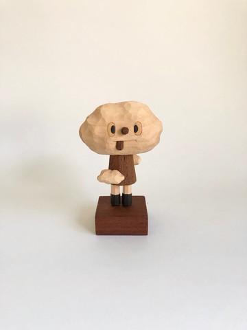 小雲朵，木雕，手工製作