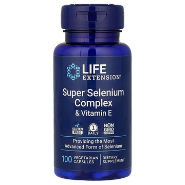 Life Extension, 超級硒複合物和維生素 E，100 粒素食膠囊